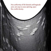 Unomor Black Creepy Cloth, Spooky Halloween Decorations for Haunted Houses Party Doorways Outdoors, 8.3 Yards X 79''